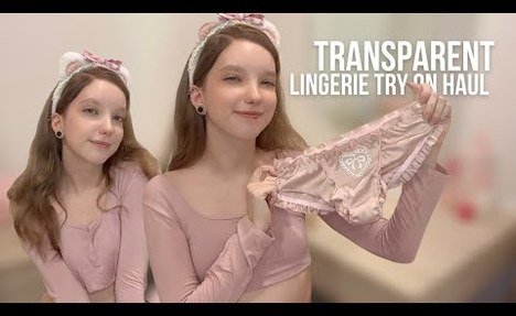 [4K] See-through lingerie try-on haul with Emilia #transparenthaul #tryonhaul2025 #lingerie PWS062