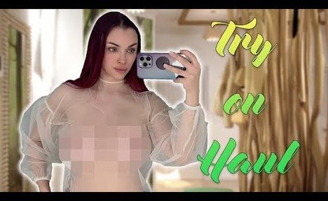 Sheer Transparent Try On Haul | See Everything | Transparent Lingerie | See-Through Try On #41