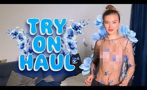 Sheer Transparent Try On Haul | See Everything | Transparent Lingerie | See-Through Try On #22