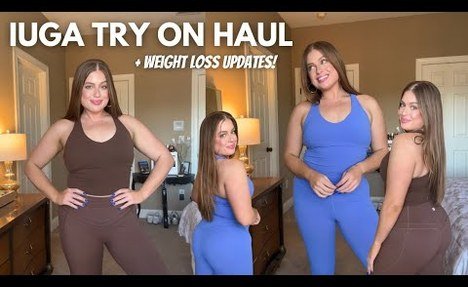 MIDSIZE sporty APPAREL TRY ON HAUL from IUGA + DISCOUNT CODE! | losing 25 pounds + my workout era