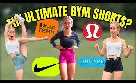 BEST workout SHORTS? ULTIMATE TRY ON & video review (nike, temu, lulu and more!) | PolinaTumbles