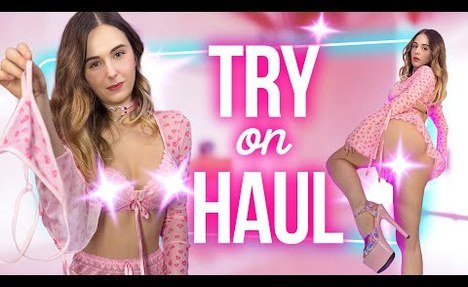 (4k) Transparent Lingerie Try on haul | Sheer try on | See through |  microkini 2025