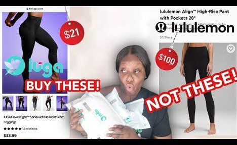 Lululemon Dupes for only $20 ! leggings Try On Haul from IUGA |