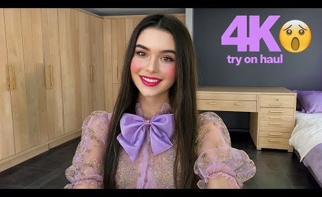 see through/ transparent | try on haul see everything |  thong bikini try on | transparent haul try on # 46