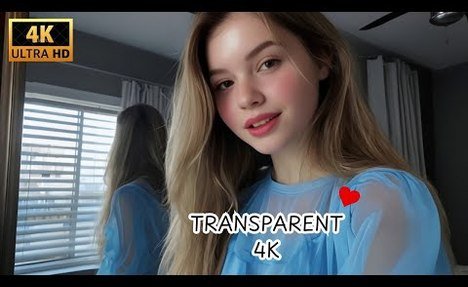 4K blue lingerie transparent try on haul | see through/transparent | try on haul see everything # 12