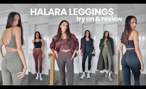 HALARA yoga pants TRY ON HAUL & vlog