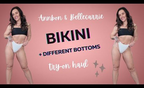 4K  microkini Try-On Haul w/ Different Bottoms.  Annbon & Bellecarrie.