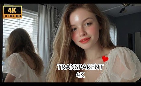 4K white lingerie transparent try on haul | see through/transparent |try on haul see everything # 13