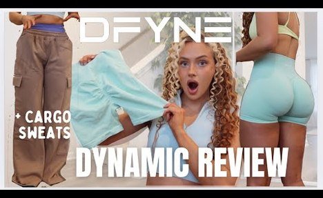 DFYNE NEW Dynamic try on haul *in depth* HONEST vlog 2025 scrunch bbl leggings? worth it?