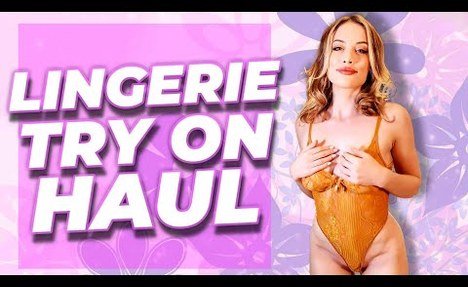 Transparent Lingerie Try on Haul 2025