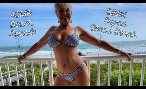 thong bikini Try-On & ASMR waves in Cocoa Beach