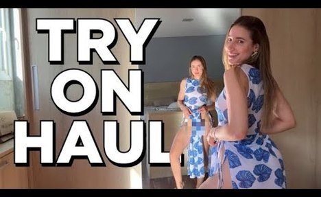 lingerie try on haul/ attractive girl/ hot body