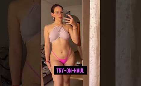 PINK  two-piece swimsuit TRY ON HAUL