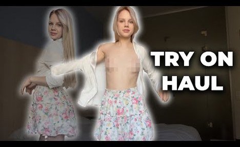 [4K] TRY ON HAUL |Try On Haul | See-Through | No bra Transparent