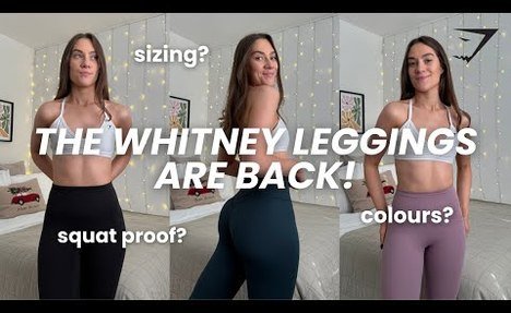 GYMSHARK x WHITNEY leggings TRY ON & FIRST IMPRESSIONS - discount code TORIFIT10