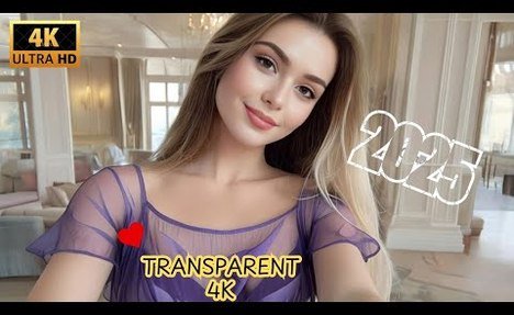 4K Transparent purple lingerie try on haul | see through lingerie  | mini dress fishnet outfit 2025