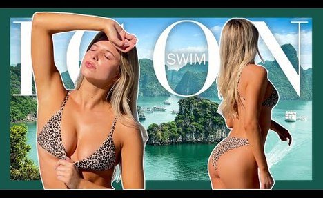 Swim Icon Bella |  string bikini try-on haul #swimsuit