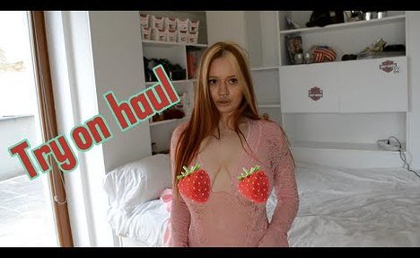 See through transparent lingerie | transparent try on haul | lingerie try on haul transparent 4k