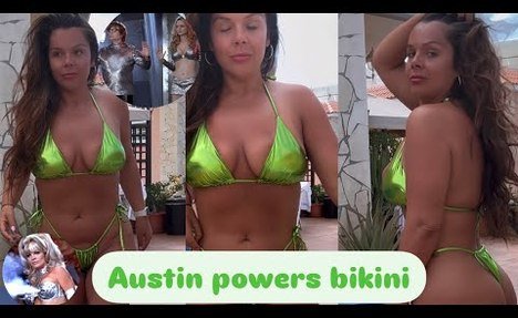Austin powers  microkini try on haul