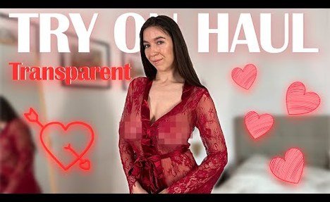 [4K] My Transparent Try On Haul | No bra See Through | Get Ready with Tany