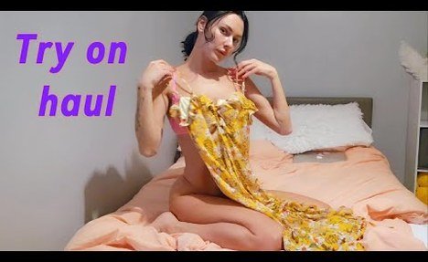 See through transparent lingerie | transparent try on haul | lingerie try on haul transparent | SARA