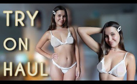 [ 4K TRY ON HAUL ] See through clothes | Sheer lingerie Try-on With Effi