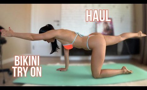 two-piece swimsuit TRY ON HAUL during HOME gym | 2025 | GRWM | #tryonhaultiktok
