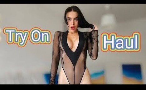 4K MICRO  two-piece swimsuit TRY ON HAUL KELSEY | MINI DRESSES TRY ON HAUL | [4K USA] Transparent Try On Haul