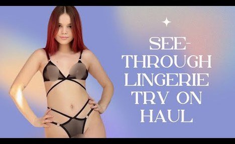 [4K Try on Haul] Get ready with me | Lingerie try on haul with Lily