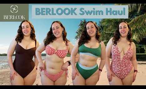 Midsize Swimsuit Try On Haul | BERLOOK Swim video review