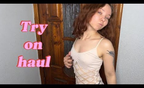 See through transparent lingerie | transparent try on haul | lingerie try on haul transparent 4k