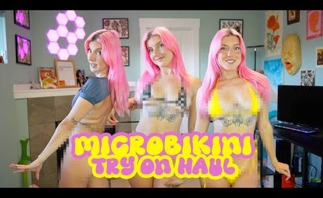 bikini TRY ON HAUL | LINGERIE TRY-ON | TINY  microkini HAUL