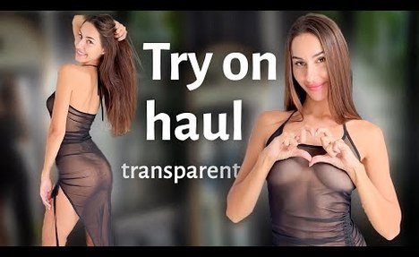 [4K USA] NEW ebony DELICATE SHEER DRESS VERY TRANSPARENT video! NO BRA!NO PANTY!Novelty SEE-THROUGH