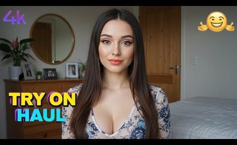 sheer transparent try on haul | 4k seethrough lingerie try on haul |  bathing suit try on haul #2