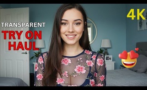 sheer transparent try on haul | 4k seethrough lingerie try on haul |  swimsuit try on haul #2