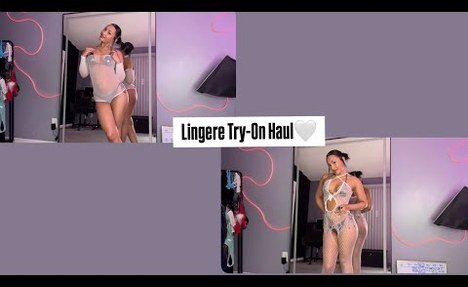 White Lingerie Try-On Haul