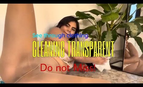 [4K LIVE ]Transparent Cleaning Room || with my new Lingerie try on haul by XxX Creamy Haul XxX