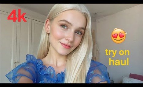 4k 2025 transparent try on haul | See through lingerie | transparent  swim set try on haul video # 2