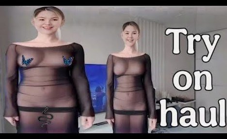 4K Try-On Haul Lingerie Transparent  | Micro  thong bikini Try On Haul See Everything | Dry Vs wet Try On