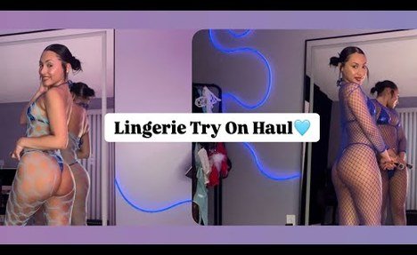 Blue Lingerie Try -On Haul