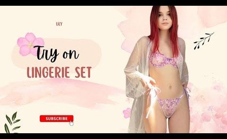 [4K Try on Haul] Get ready with me | Purple lingerie try on haul with Lily