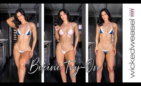 Colorful Wicked Weasel  string bikini Try-On Haul and video