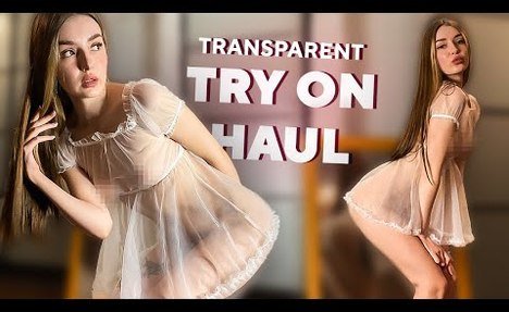 [4K] Transparent Lingerie Try-On Haul | See Through Try On Haul | Sheer Lingerie Try-On Haul 2025