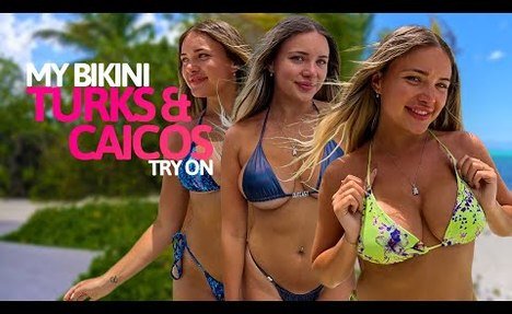 swimwear try on in turks & caicos!
