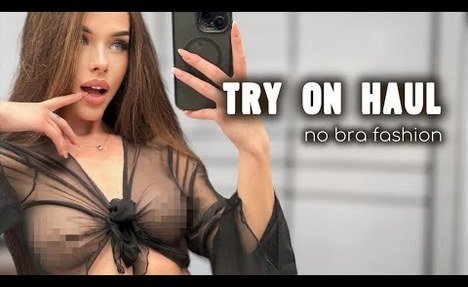 [4K] See-Through Lingerie | Transparent Try on Haul with Diana
