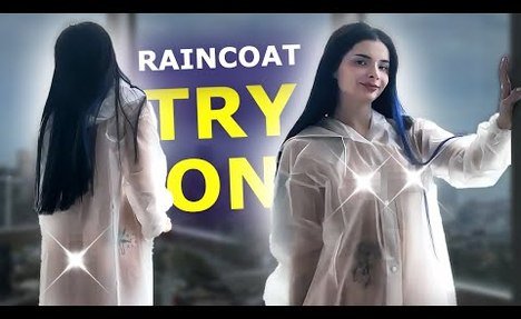 [4K USA]NEW stunning PINK LINGERIE SET, VERY TRANSPARENT RAINCOAT REVIEW!TRY ON HAUL AND MORE IDEAS