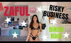 ZAFUL two piece bathing suit TRY ON HAUL |PT 3| RISKYY