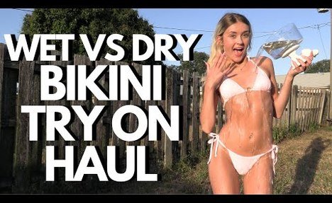 wet vs dry fashion nova bikinis try on haul !!!