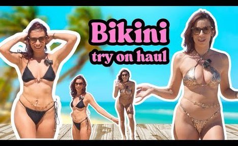*Tiny*  thong bikini Try On Haul