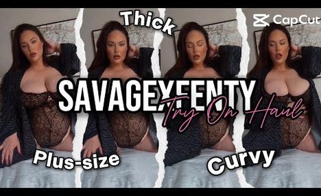 SAVAGEXFENTY PLUS-SIZE LINGERIE TRY ON HAUL
